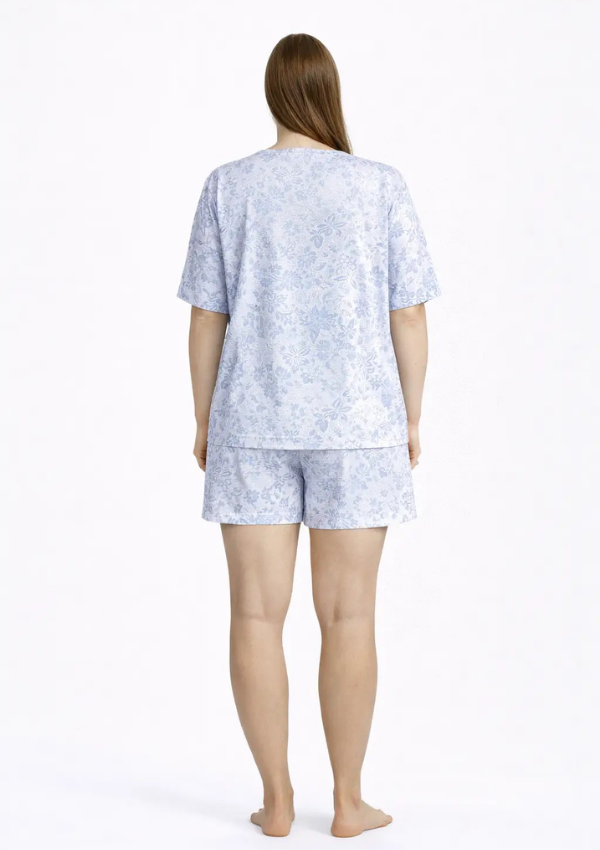 Piżama damska Blue Nature, Niebieski, r. 2XL - 4XL