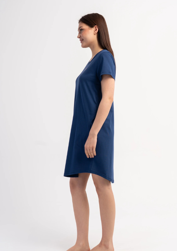 Koszula Nocna Vienetta Navy Heart, Granatowy, r. M-XXL