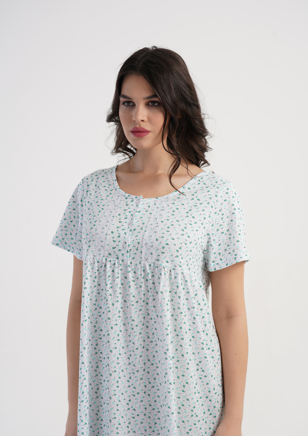 Koszula Nocna Vienetta Green Whisper, Zielony, r. M-XXL