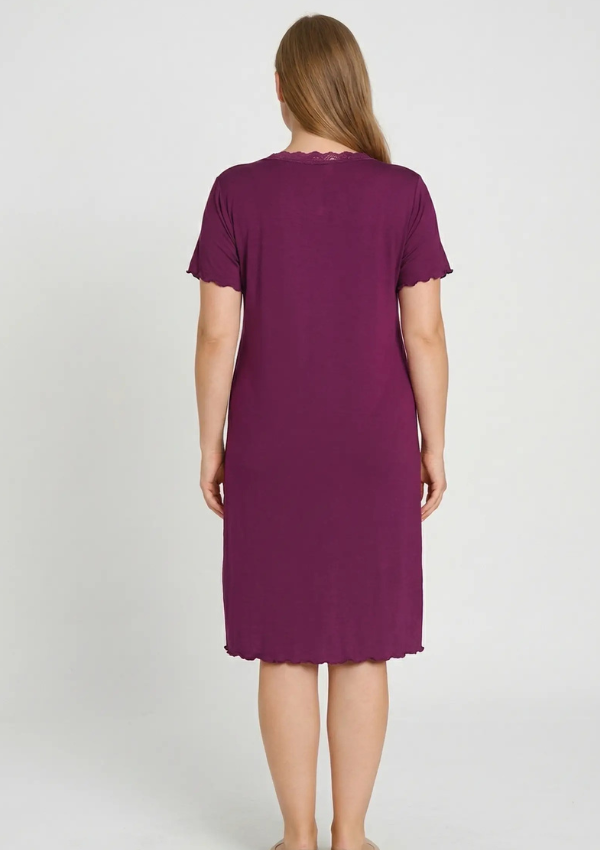 Koszula Nocna Plum Grace, Fioletowy, r. 2XL - 5XL