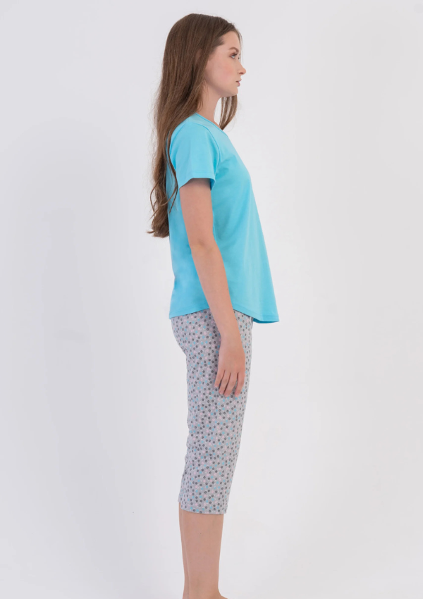 Piżama Damska Vienetta Misty Blue, Niebieski, r. L-XXL