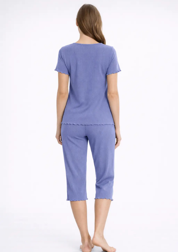 Piżama Damska Blue Comfort, Niebieski, r. M-XXL