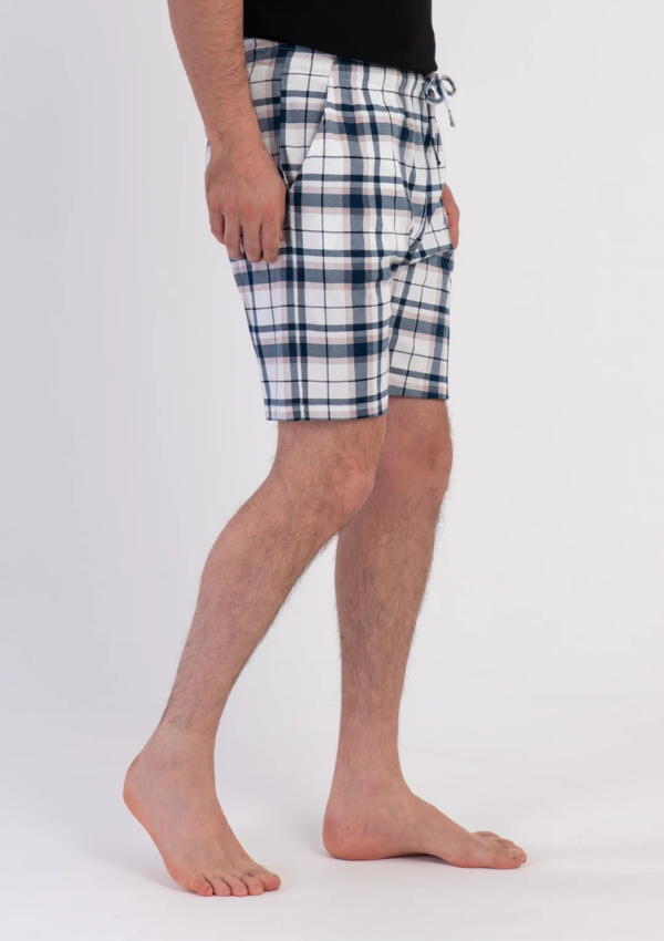 Spodnie męskie Vienetta Navy Check, Niebieski, r. M-XXL