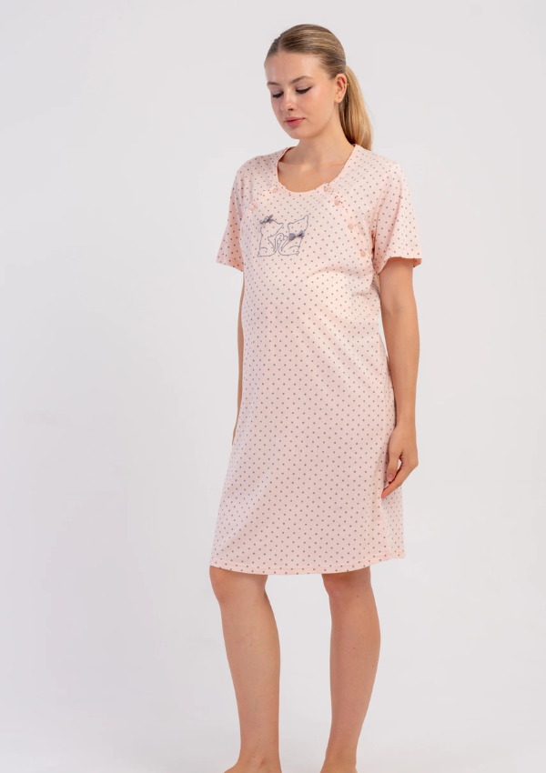 Koszula do Karmienia Vienetta Kitty Maternity, Różowy, r. S-XXL