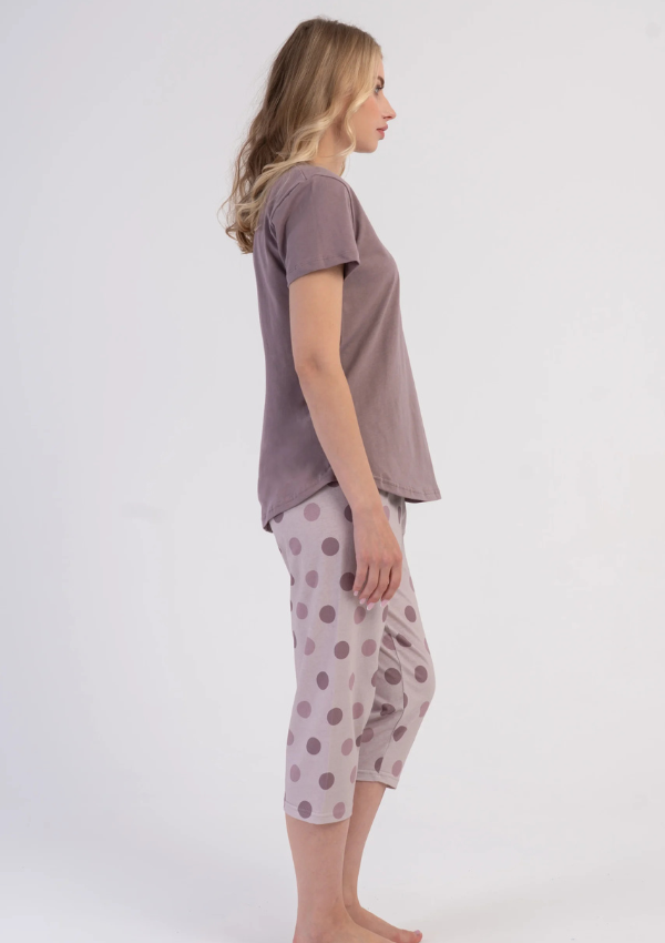 Piżama Damska Vienetta Rosy Dots, Różowy, r. L-XXL