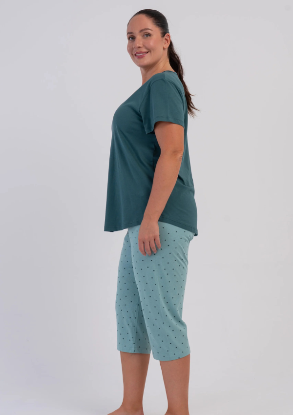 Piżama Damska Vienetta Aqua Sweet, CiemnoTurkusowy, r. 1XL-4XL
