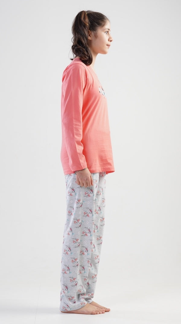 Piżama Dziewczęca Vienetta, I Love You, Różowa, r. 134-164