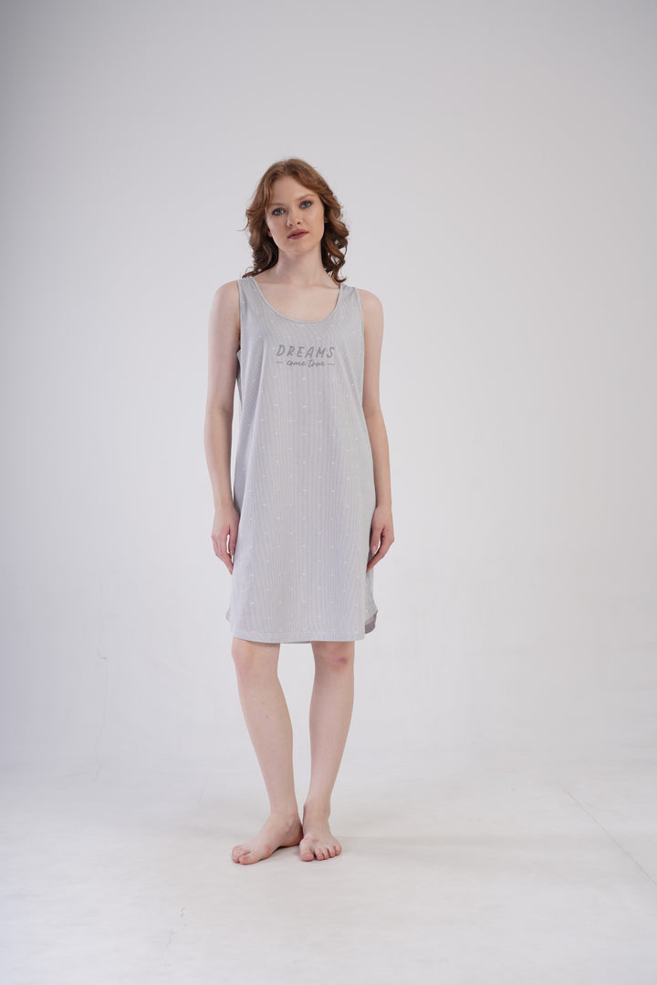 Koszula Nocna Vienetta Dreams, Szary, r. M-XXL