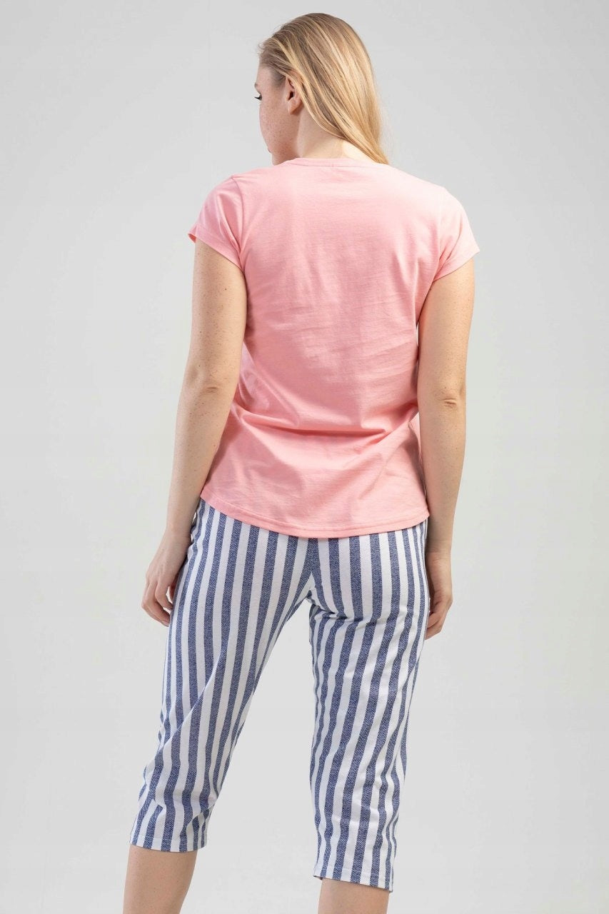 Piżama Damska Vienetta, Life Better with Cats, Różowa, r. S-XL image 2