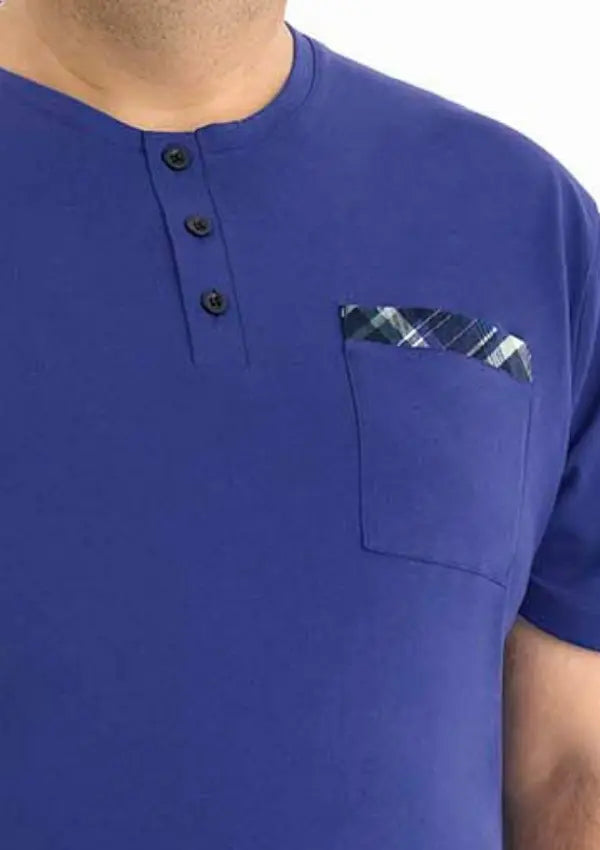 Piżama Męska Midnight, Granatowy, r. 2XL-4XL