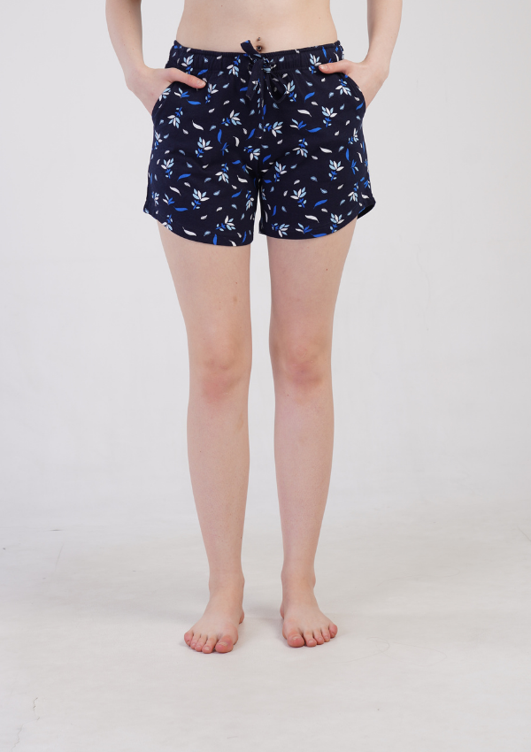 Shorty Damskie Vienetta Tropical Shorts, Granatowy, r. S-XL