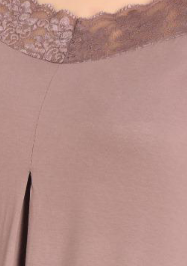 Koszula Nocna Night Relax, Brązowy, r. 2XL - 5XL