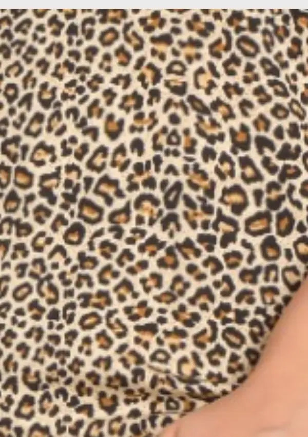 Piżama damska Leopard Vibes, Beżowy, r. 2XL-5XL