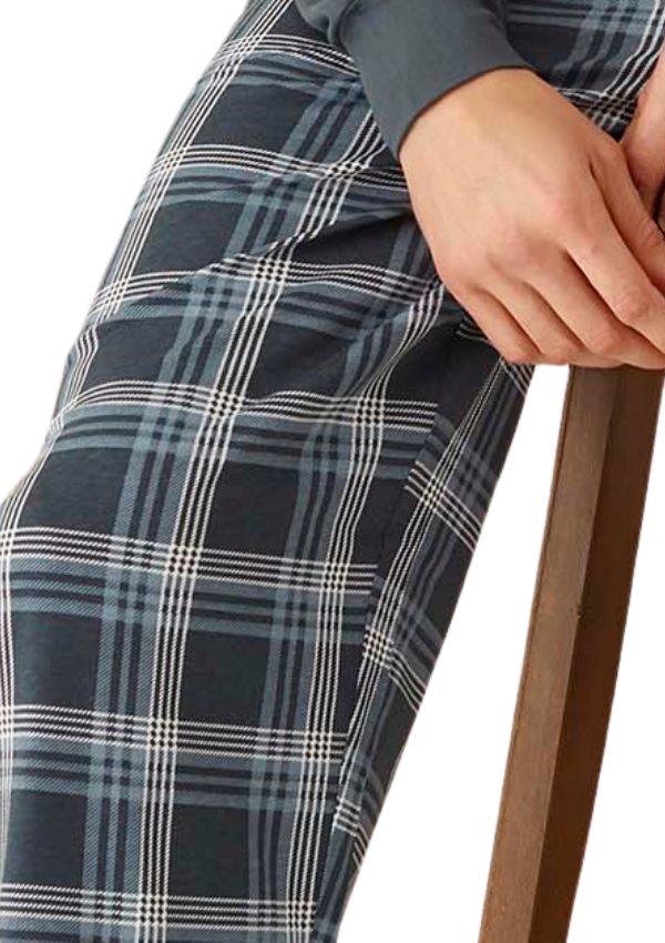 Piżama Męska Night Comfort, Grafitowy, r. M-XL