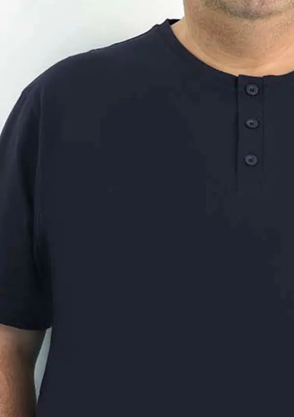 Piżama Męska Navy Vibes, Granatowy, r. 2XL-4XL