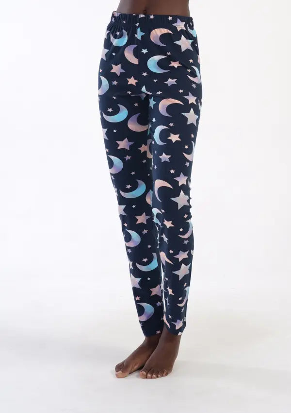 Spodnie damskie Vienetta Night Sky, Granatowe, r. S - XL