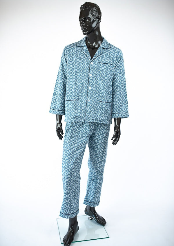 Piżama Męska Flanelowa Vienetta, Blue Boy, Niebieska, r. M-XXXL image 8