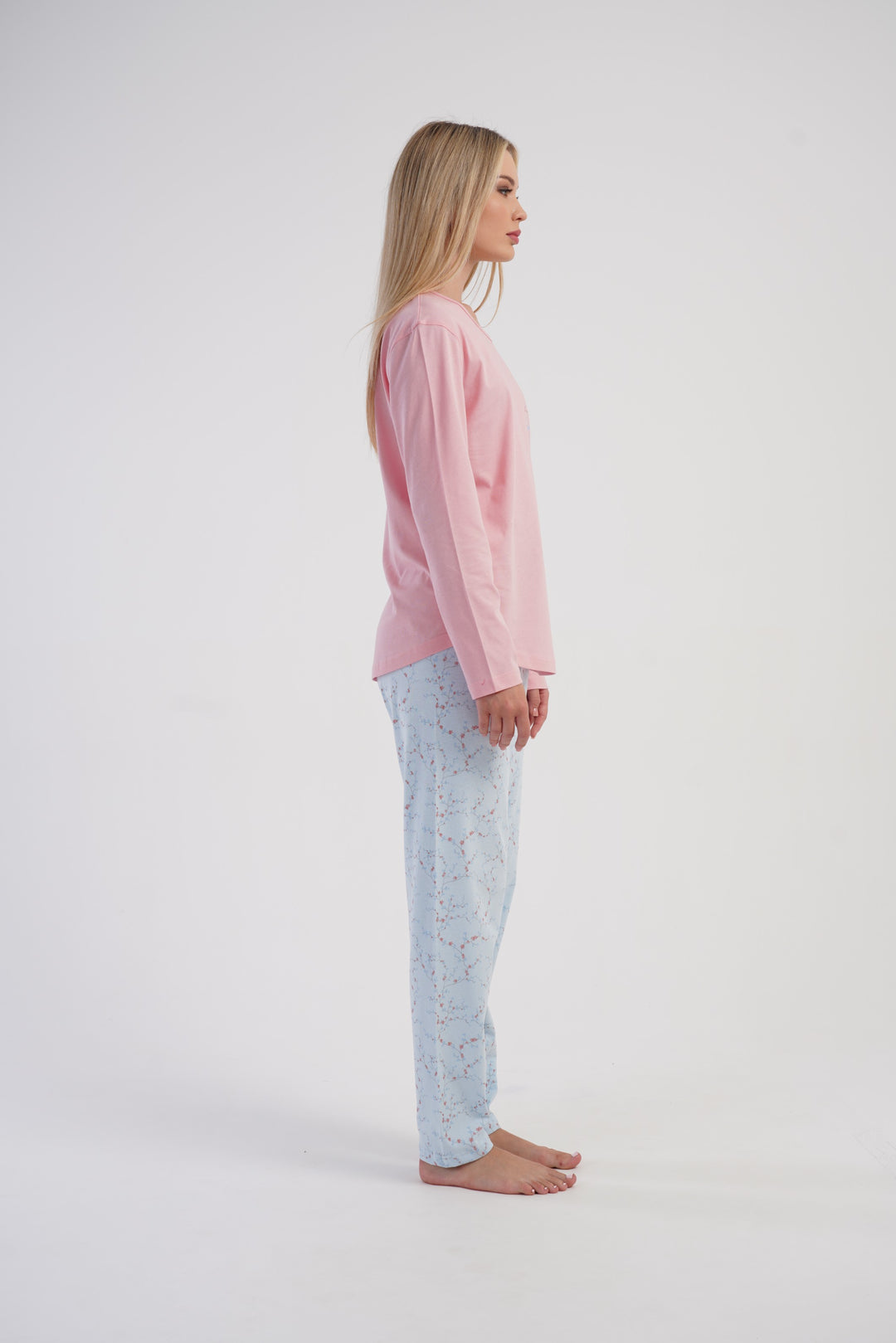 Piżama Damska Vienetta Lovely, Różowy, r. M-XXL