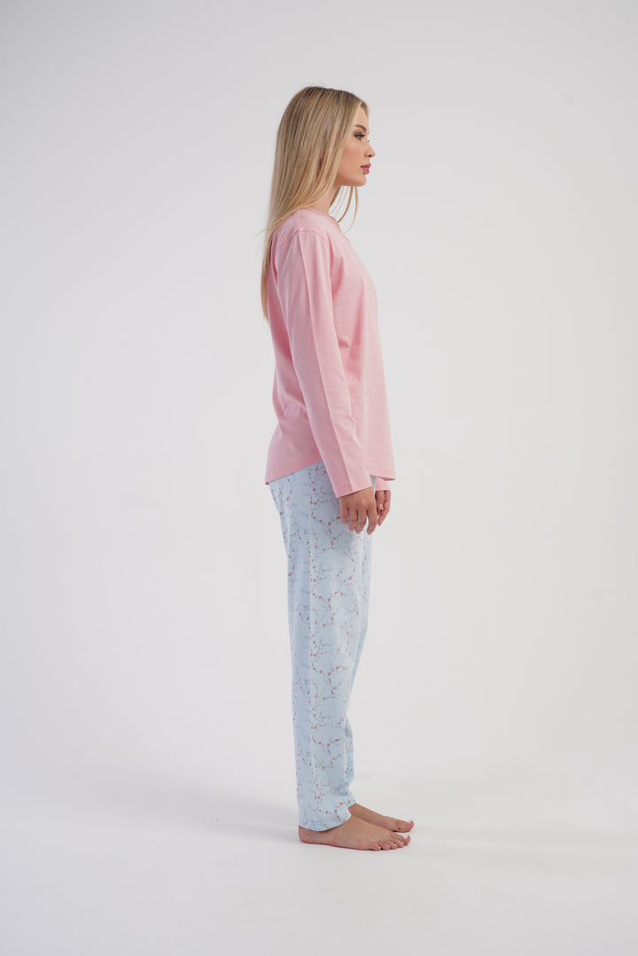 Piżama Damska Vienetta Lovely, Różowy, r. M-XXL