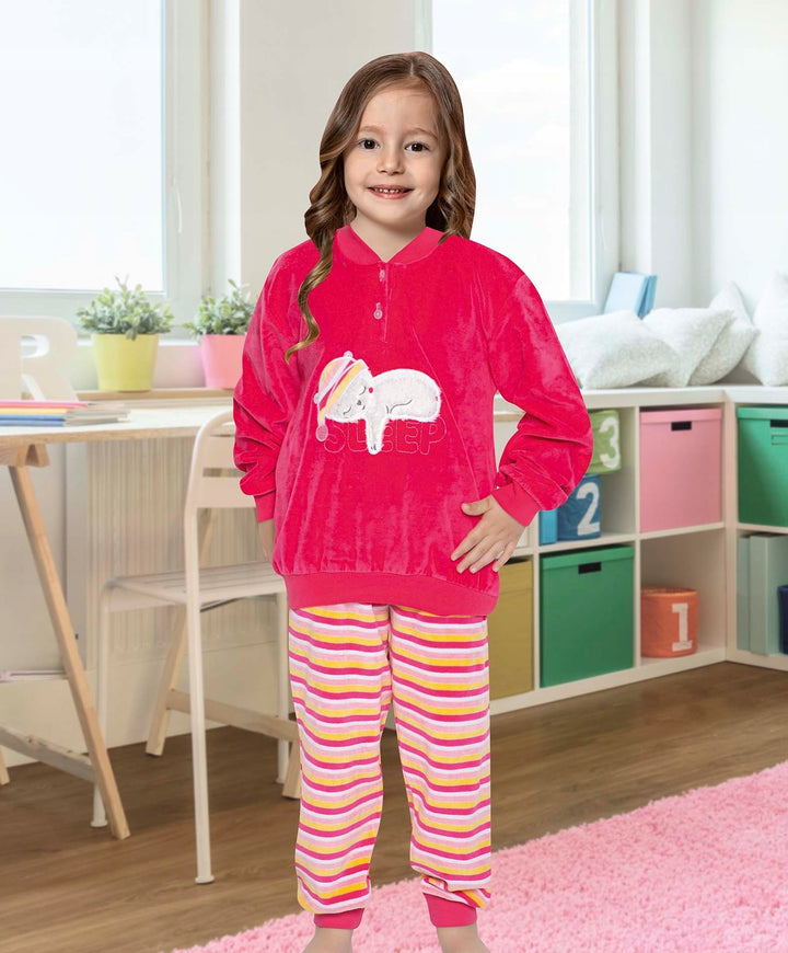 Piżama Dziewczęca welurowa
