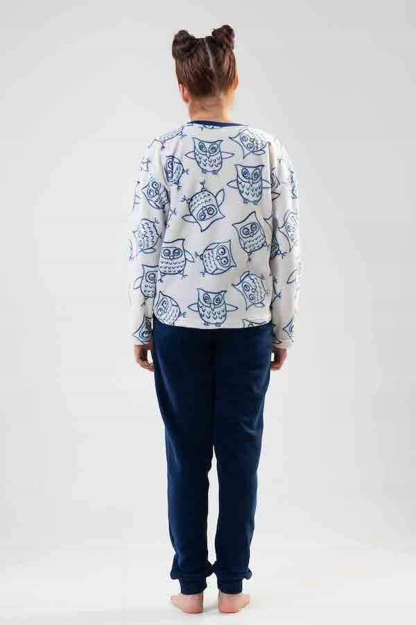 Piżama Dziewczęca polarowa Vienetta, You Look Cute, Biała, r. 128-164 image 2