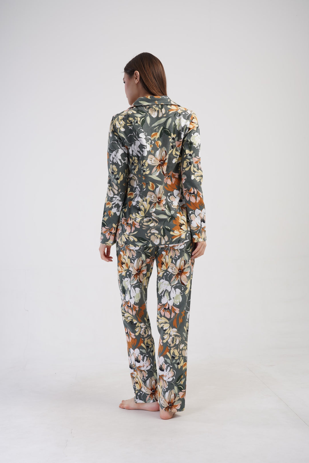 Piżama Damska Vienetta Green Embrace, Zielony, r. M-XXL