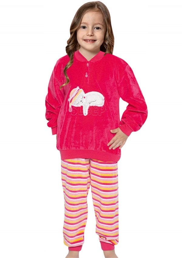 Piżama Dziewczęca welurowa