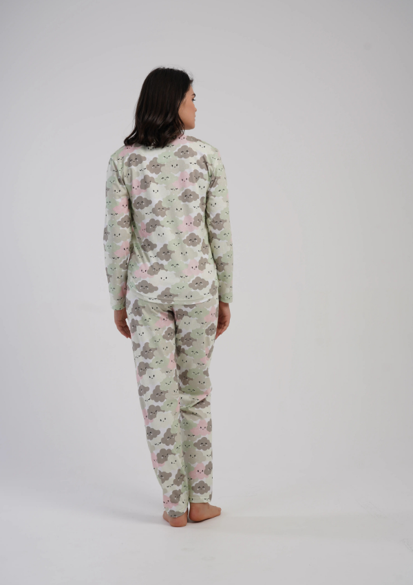 Piżama Damska Vienetta Cloud Dreams, Pastelowy, r. S-XL