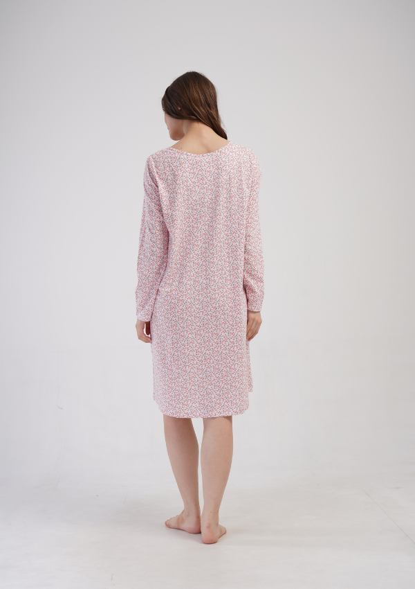 Koszula Nocna Vienetta Flower Night, Różowy, r. 1XL - 4XL