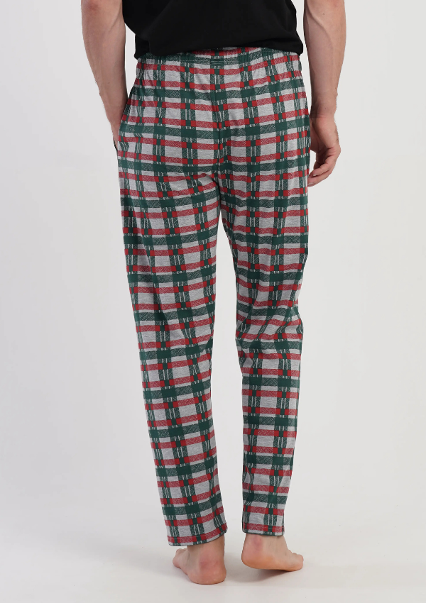 Spodnie męskie Vienetta Gray Check, Szary, r. M-XXL