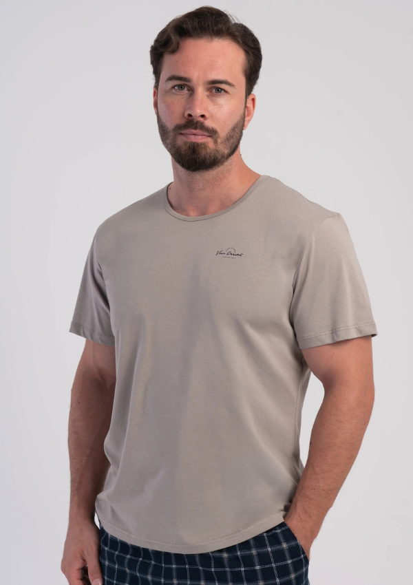 Piżama Męska Vienetta Silver Midnight, Szary, r. M-XXL