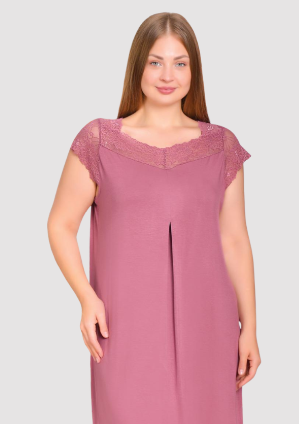 Koszula Nocna Rose Elegance, Różowy, r. 2XL - 5XL