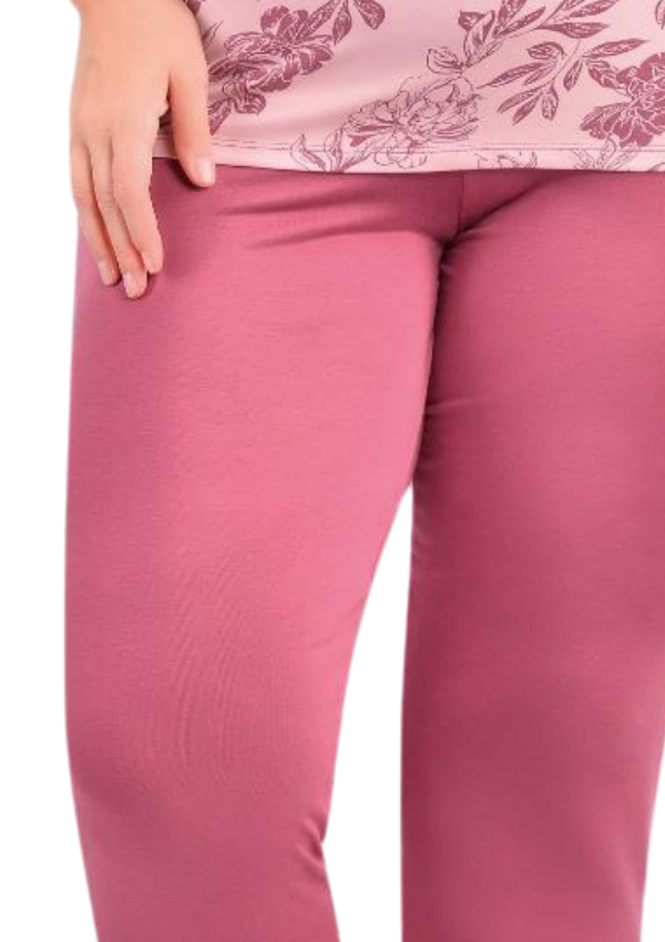 Piżama damska Berry Blossom, Różowy, r. 2XL-5XL