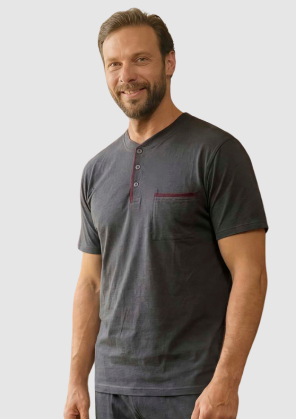 Piżama Męska Graphite Comfort, Szary, r. M-XL