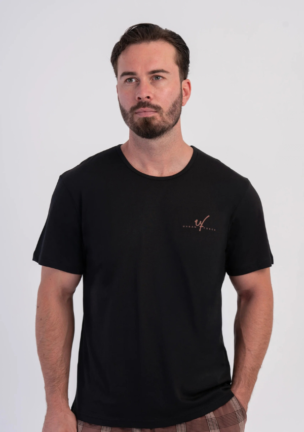 Piżama Męska Vienetta Check Summer, Czarny, r. 1XL-4XL