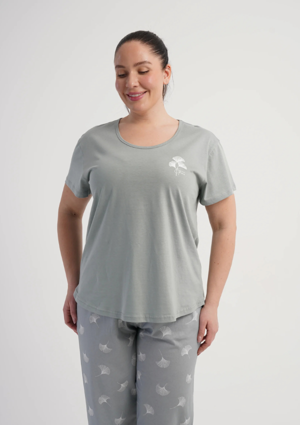 Piżama Damska Vienetta Sage Meadow, Szary, r. 1XL-4XL