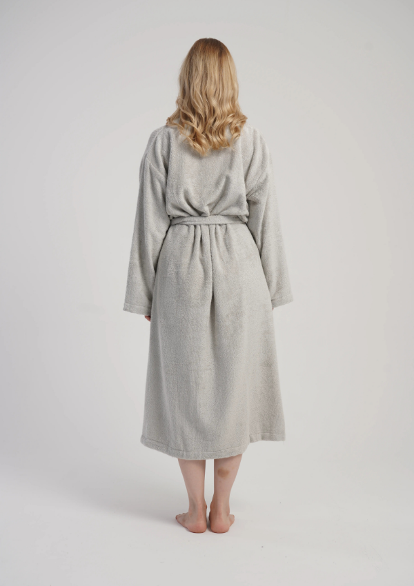 Szlafrok damski Vienetta Soft Comfort, Szary, r. M-XXL