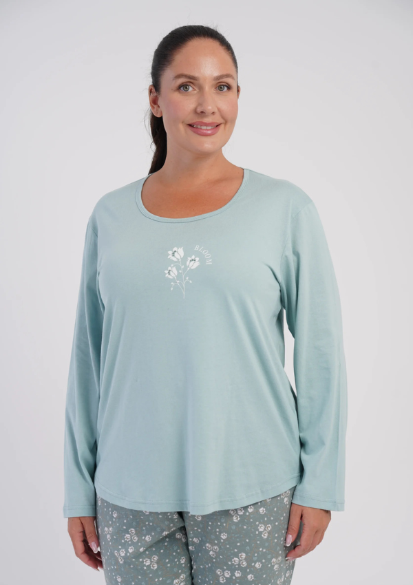 Piżama Damska Vienetta Sage Meadow, Niebieski, r. 1XL-4XL