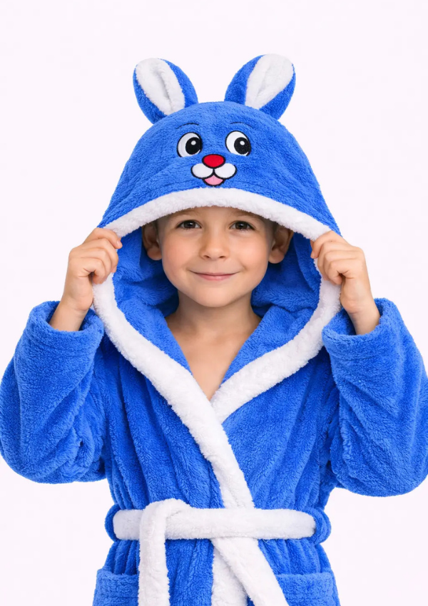 Szlafrok Dziecięcy Honey Bunny Navy, granatowy, r. 110-134