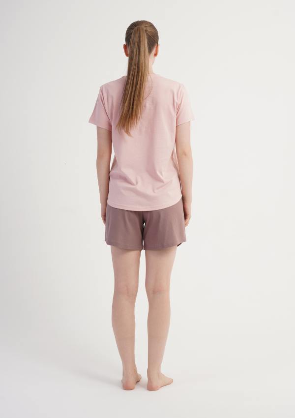 Piżama Damska Vienetta Bear Bloom, Różowy, S -XL