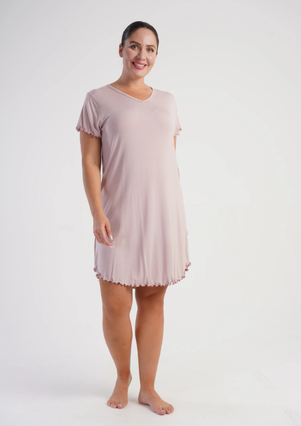 Koszula Nocna Damska Vienetta Pink Vibes, Różowy, r. 1XL - 4XL