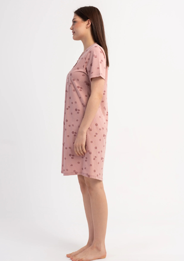 Koszula Nocna Vienetta Pink Floral, Różowy, r. M-XXL