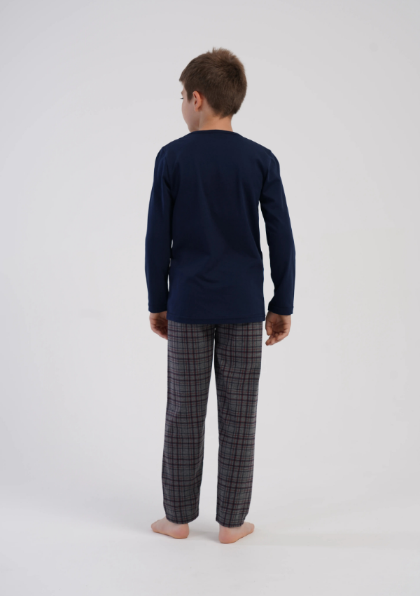 Piżama chłopięca Vienetta Future, Granatowy, r. 134-164