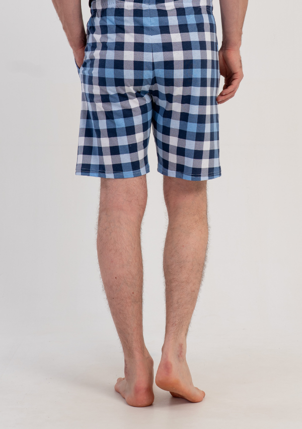 Spodnie męskie Vienetta Blue Plaid, Niebieski, r. M-XXL
