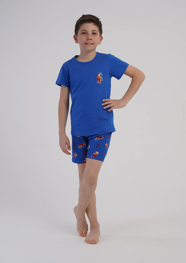Piżama chłopięca Vienetta Blue Junior, Niebieski, r. 116-146