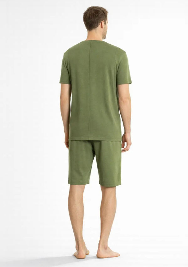 Piżama Męska Olive Bamboo Set, Zielony, r. M-XL