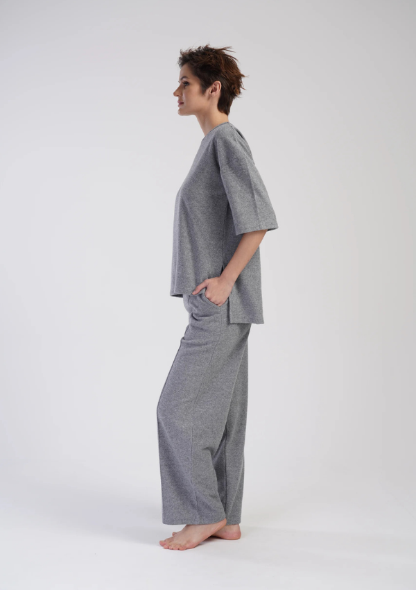 Piżama Damska Vienetta Warm Night, Szary, r. S-XL