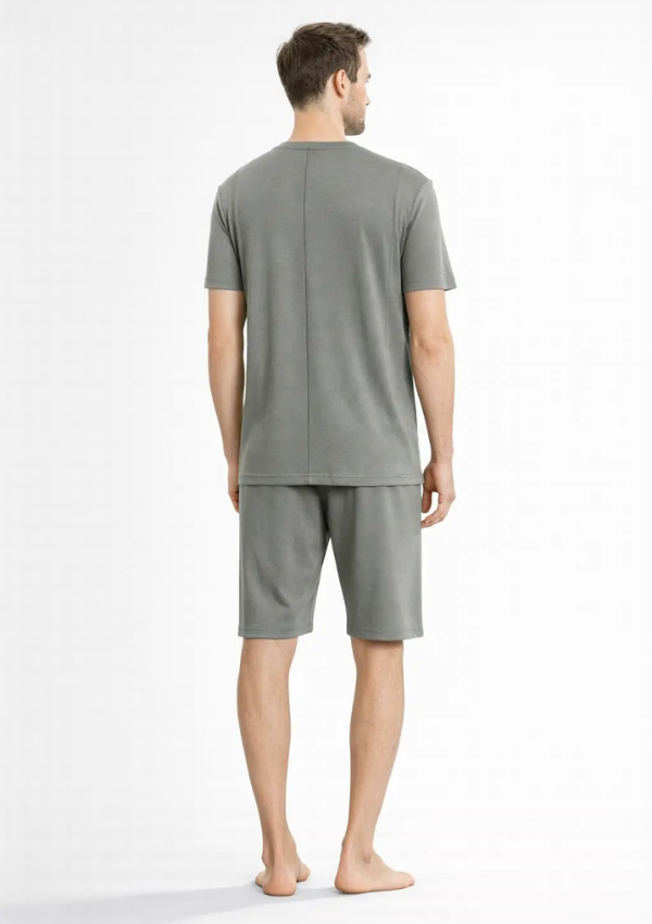 Piżama Męska Grey Bamboo Set, Szary, r. M-XL