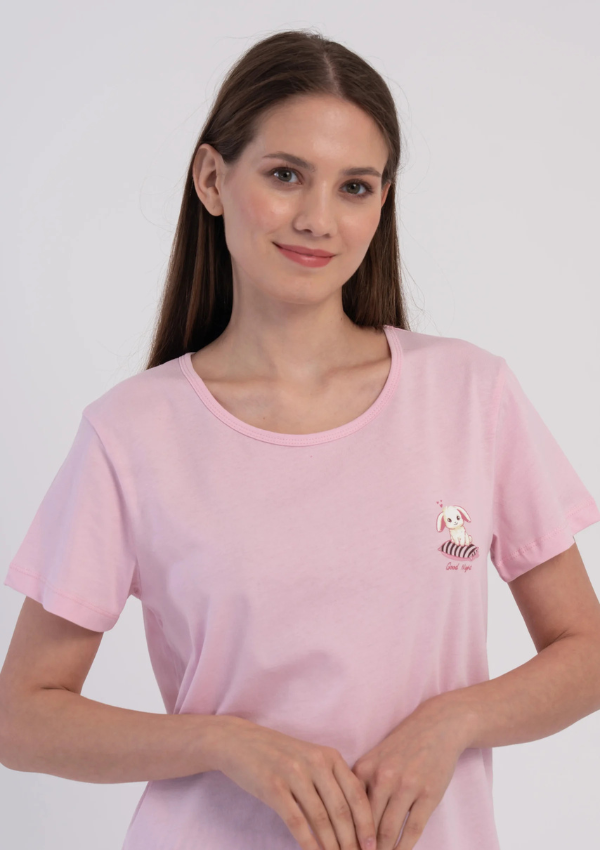 Piżama Damska Vienetta Blush Wine, Różowy, r. M-XXL