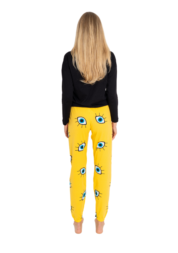 Piżama Damska Vienetta Eye Dream, Żółty, r. S-XL